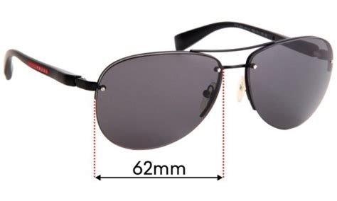 Prada SPS56M & PS56MS 62mm Replacement Lenses 